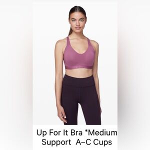 lululemon athletica Purple & Black Up For It Bra